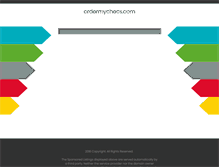 Tablet Screenshot of ordermychecs.com